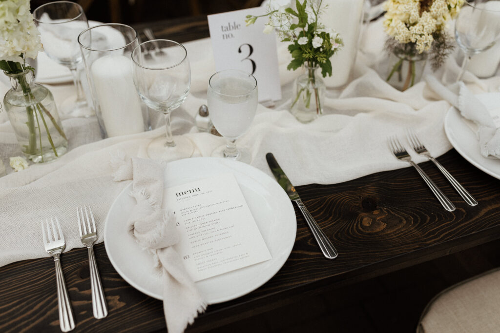 Paloma Events Wedding Tablescape